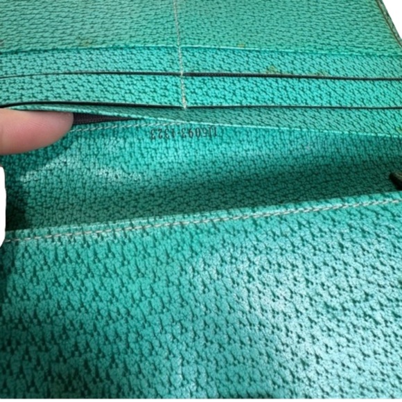 GUCCI GG Logo Canvas Leather Long Bifold Wallet - Picture 7 of 8